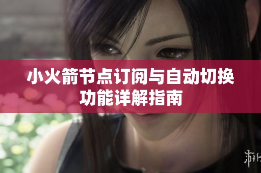 小火箭节点订阅与自动切换功能详解指南