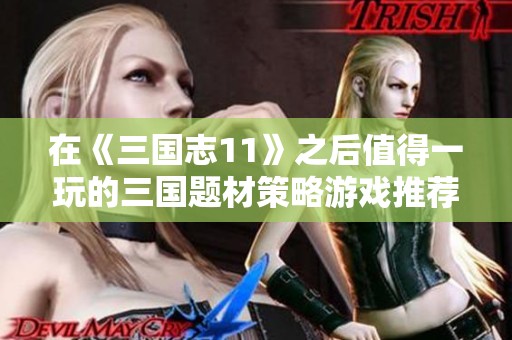 在《三国志11》之后值得一玩的三国题材策略游戏推荐合集