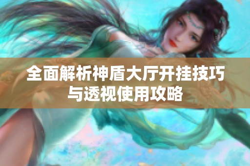 全面解析神盾大厅开挂技巧与透视使用攻略