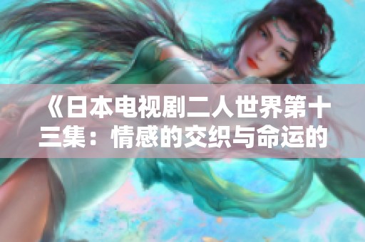 《日本电视剧二人世界第十三集：情感的交织与命运的选择》