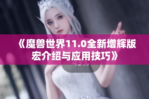 《魔兽世界11.0全新增辉版宏介绍与应用技巧》