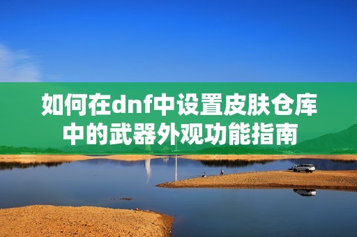 如何在dnf中设置皮肤仓库中的武器外观功能指南