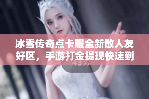冰雪传奇点卡服全新散人友好区，手游打金提现快速到账体验！