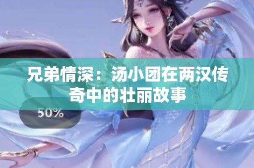 兄弟情深：汤小团在两汉传奇中的壮丽故事