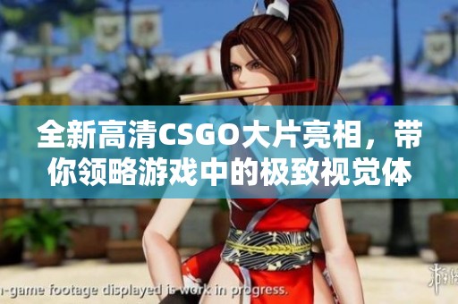 全新高清CSGO大片亮相，带你领略游戏中的极致视觉体验