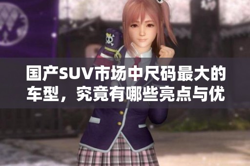 国产SUV市场中尺码最大的车型，究竟有哪些亮点与优势