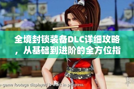 全境封锁装备DLC详细攻略，从基础到进阶的全方位指南