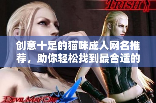 创意十足的猫咪成人网名推荐，助你轻松找到最合适的选项
