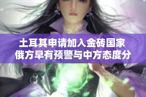 土耳其申请加入金砖国家 俄方早有预警与中方态度分析