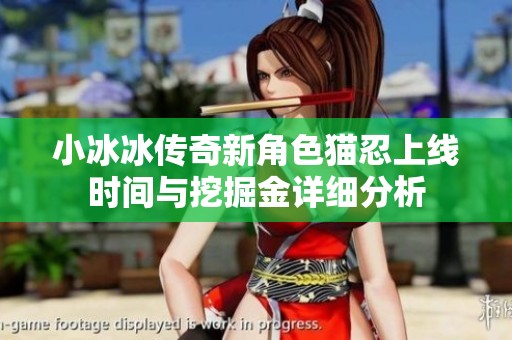 小冰冰传奇新角色猫忍上线时间与挖掘金详细分析