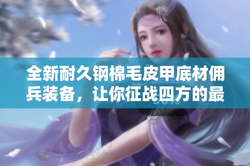 全新耐久钢棉毛皮甲底材佣兵装备，让你征战四方的最佳选择