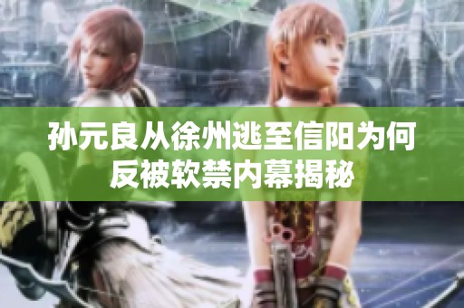 孙元良从徐州逃至信阳为何反被软禁内幕揭秘