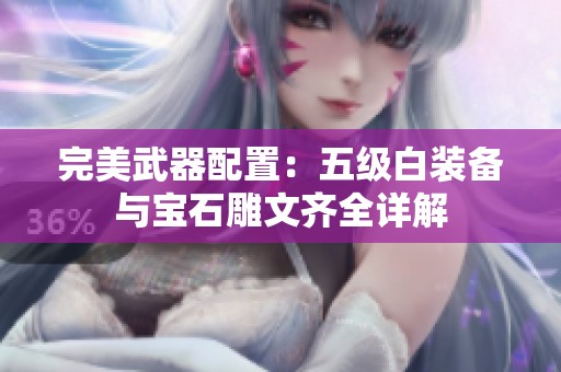 完美武器配置：五级白装备与宝石雕文齐全详解
