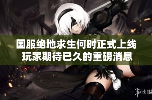 国服绝地求生何时正式上线 玩家期待已久的重磅消息
