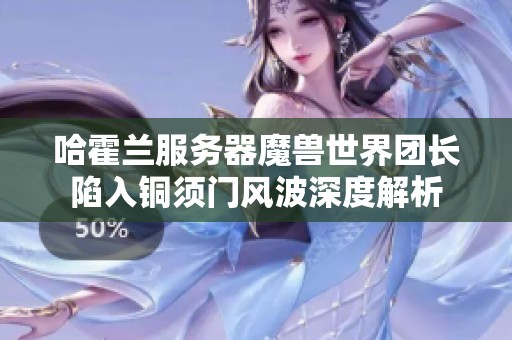 哈霍兰服务器魔兽世界团长陷入铜须门风波深度解析