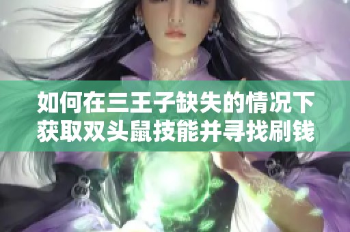如何在三王子缺失的情况下获取双头鼠技能并寻找刷钱升级之地