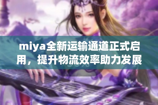miya全新运输通道正式启用，提升物流效率助力发展