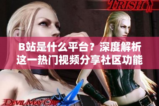 B站是什么平台？深度解析这一热门视频分享社区功能与特点