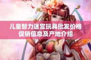 儿童智力迷宫玩具批发价格促销信息及产地介绍