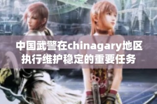 中国武警在chinagary地区执行维护稳定的重要任务
