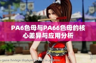 PA6色母与PA66色母的核心差异与应用分析