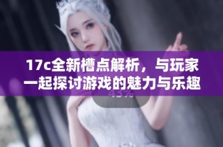 17c全新槽点解析，与玩家一起探讨游戏的魅力与乐趣