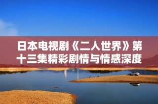 日本电视剧《二人世界》第十三集精彩剧情与情感深度解析