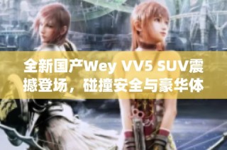 全新国产Wey VV5 SUV震撼登场，碰撞安全与豪华体验兼具