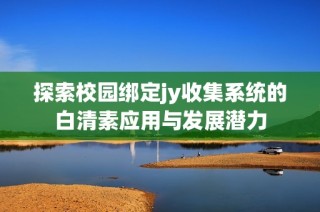 探索校园绑定jy收集系统的白清素应用与发展潜力
