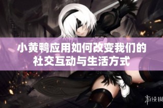 小黄鸭应用如何改变我们的社交互动与生活方式
