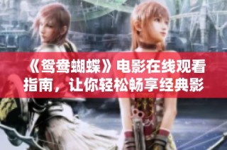 《鸳鸯蝴蝶》电影在线观看指南，让你轻松畅享经典影片
