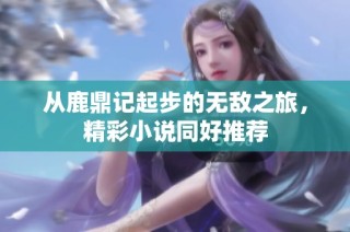 从鹿鼎记起步的无敌之旅，精彩小说同好推荐