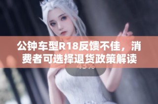 公钟车型R18反馈不佳，消费者可选择退货政策解读