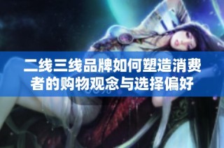二线三线品牌如何塑造消费者的购物观念与选择偏好