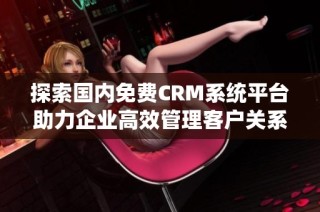 探索国内免费CRM系统平台助力企业高效管理客户关系