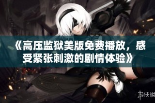 《高压监狱美版免费播放，感受紧张刺激的剧情体验》