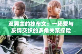 双男主的抹布文：一场爱与友情交织的多角关系探险