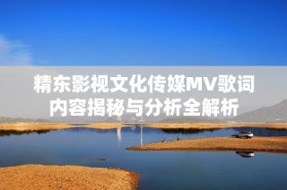 精东影视文化传媒MV歌词内容揭秘与分析全解析