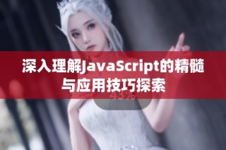 深入理解JavaScript的精髓与应用技巧探索