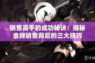 销售高手的成功秘诀：揭秘金牌销售背后的三大技巧