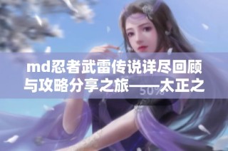 md忍者武雷传说详尽回顾与攻略分享之旅——太正之风呈现