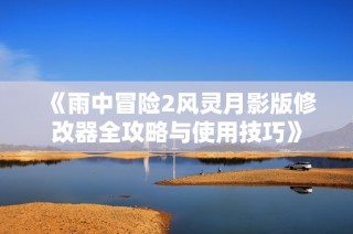 《雨中冒险2风灵月影版修改器全攻略与使用技巧》