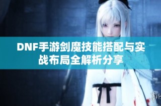 DNF手游剑魔技能搭配与实战布局全解析分享
