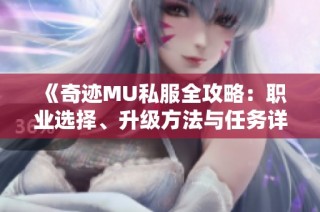 《奇迹MU私服全攻略：职业选择、升级方法与任务详解》