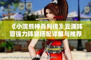 《小浣熊神兵列传》云渊阵营强力阵容搭配详解与推荐