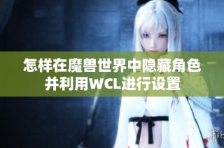 怎样在魔兽世界中隐藏角色并利用WCL进行设置