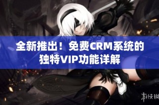 全新推出！免费CRM系统的独特VIP功能详解