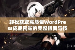 轻松获取高质量WordPress成品网站的完整指南与技巧