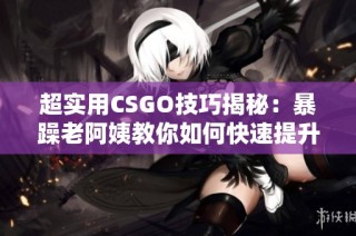 超实用CSGO技巧揭秘：暴躁老阿姨教你如何快速提升实力