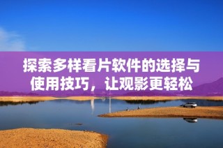 探索多样看片软件的选择与使用技巧，让观影更轻松